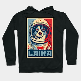 Laika First Animal to Orbit Earth Hoodie